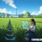 Modernisasi pertanian melalui mekanisasi dan digital farming. Ilustrasi: Simetrik.
