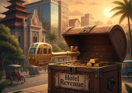Wisatawan naik, okupansi hotel tertekan. Ilustrasi: Simetrik.