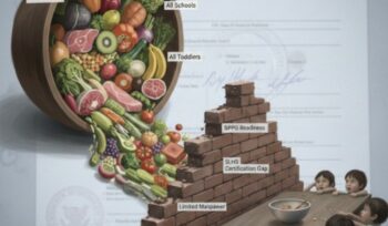 Bottleneck struktural program MBG. Ilustrasi: Simetrik.